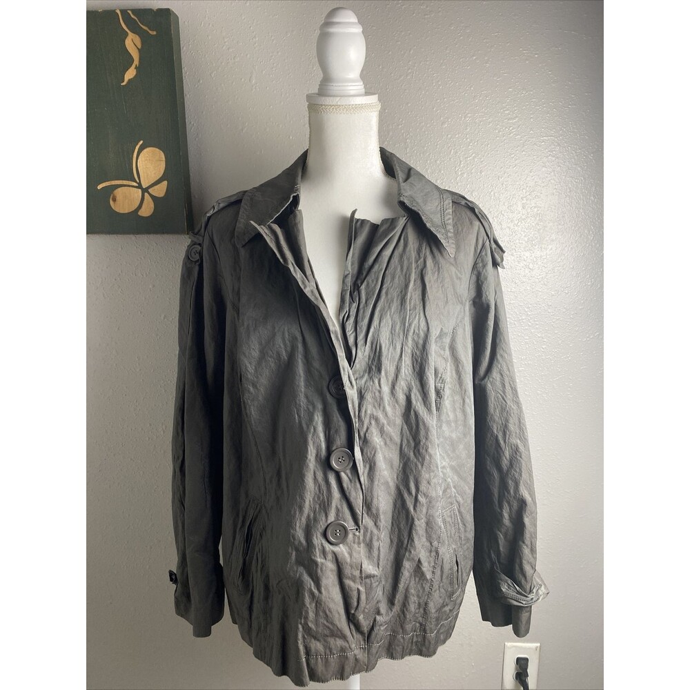 SEJOUR Size 16W Jacket In Gray Shimmer